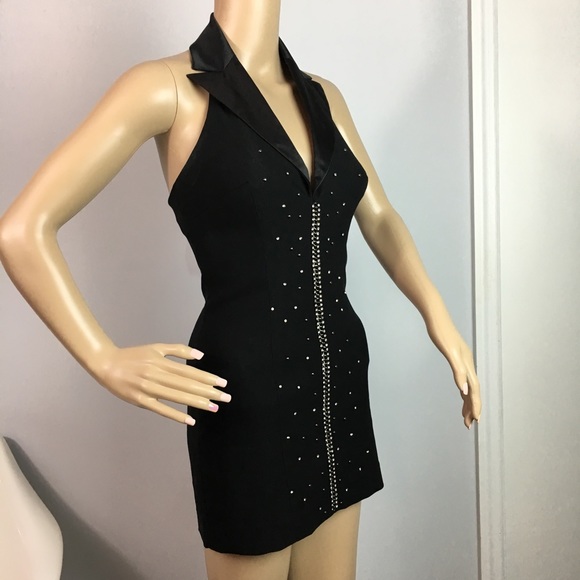 bebe tuxedo dress